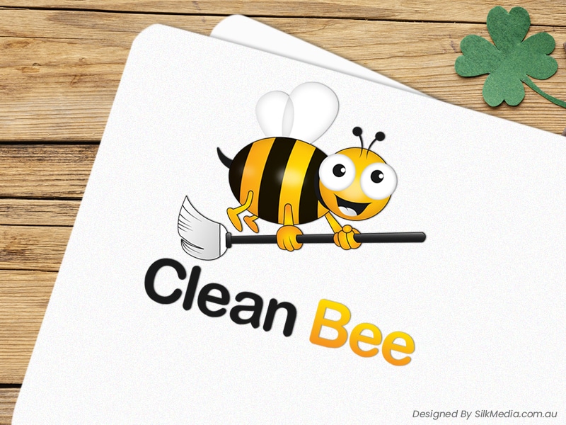 Cleaning Bee Logo_designed by Silkmedia.com.au_03