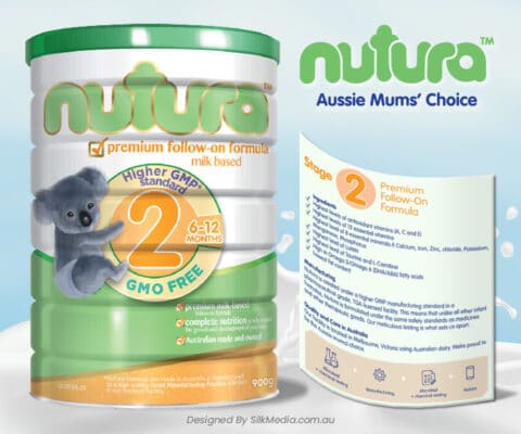 Nutura Stage 2 product label_designed by Silkmedia.com.au