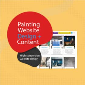 High Conversion Painting Website Design + Contents