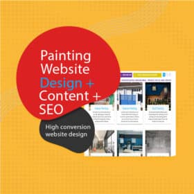 High Conversion Painting Website Design + Contents + SEO